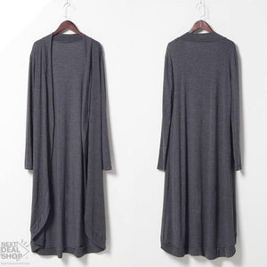 Abrigo de punto tipo plumero para mujer