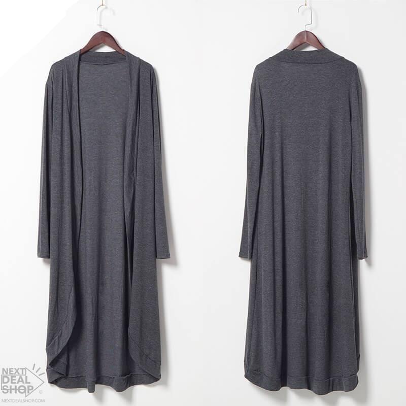 Abrigo de punto tipo plumero para mujer