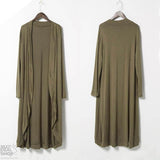 Abrigo de punto tipo plumero para mujer