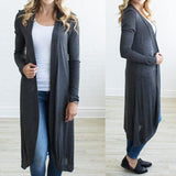 Abrigo de punto tipo plumero para mujer