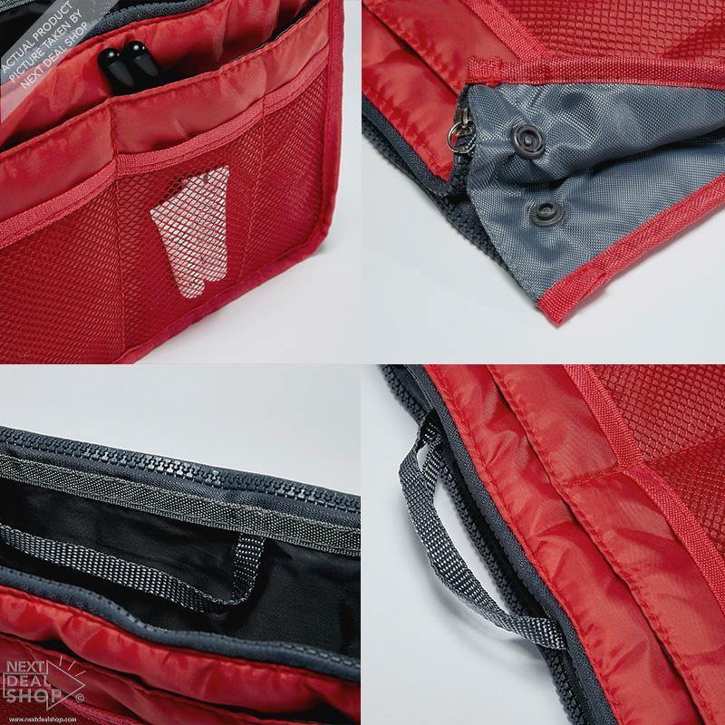 Organizador de bolsillo de 2 piezas con múltiples bolsillos: ¡perfecto para quienes les gusta cambiar de bolso a diario!